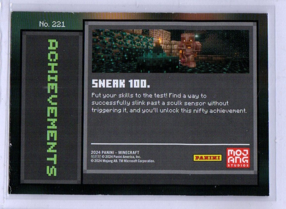 Panini MINECRAFT STONE Parallels Trading Cards Complete Your Set
