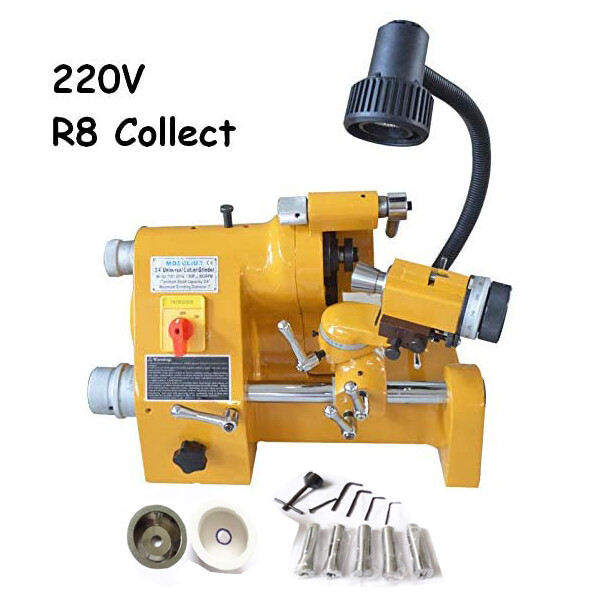 TECHTONGDA 220V R8 Collets Power Universal Cutter Grinder Sharpener