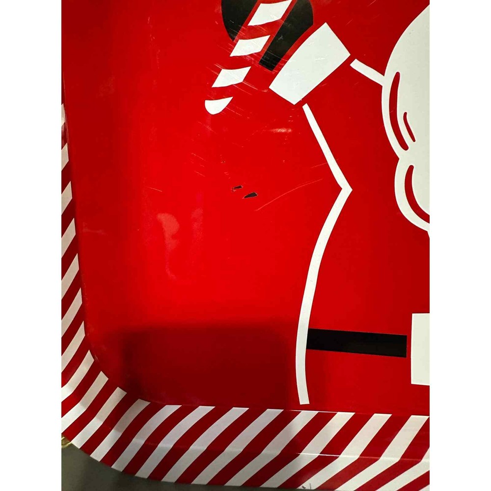 Retro metal Santa tray