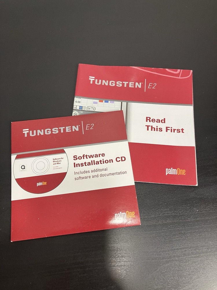 Palm Tungsten E2 Software Installation CD for Windows & Mac [Vintage PDA]