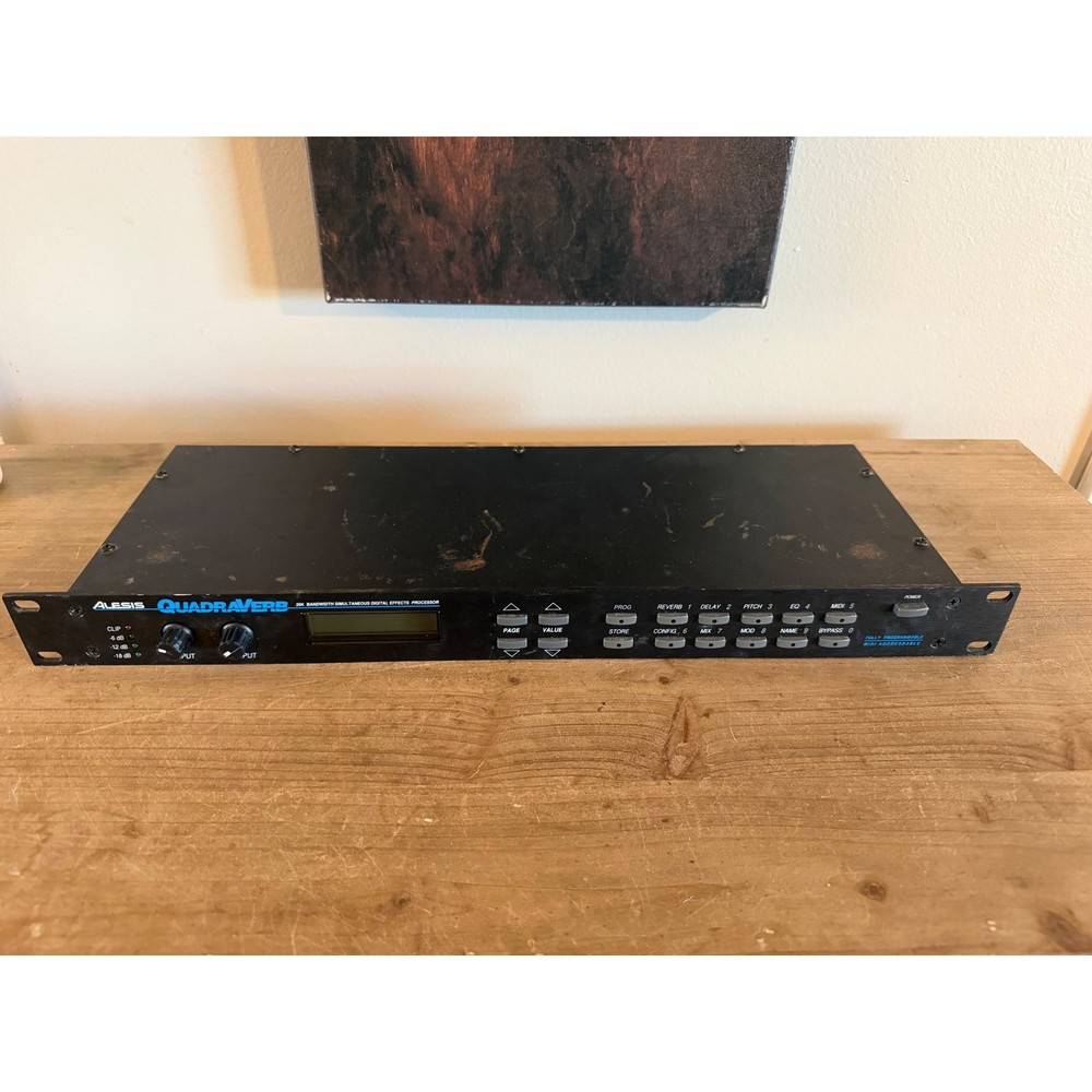 Alesis Quadraverb 20K Bandwidth Simultaneous Digital Effects Processor Rack