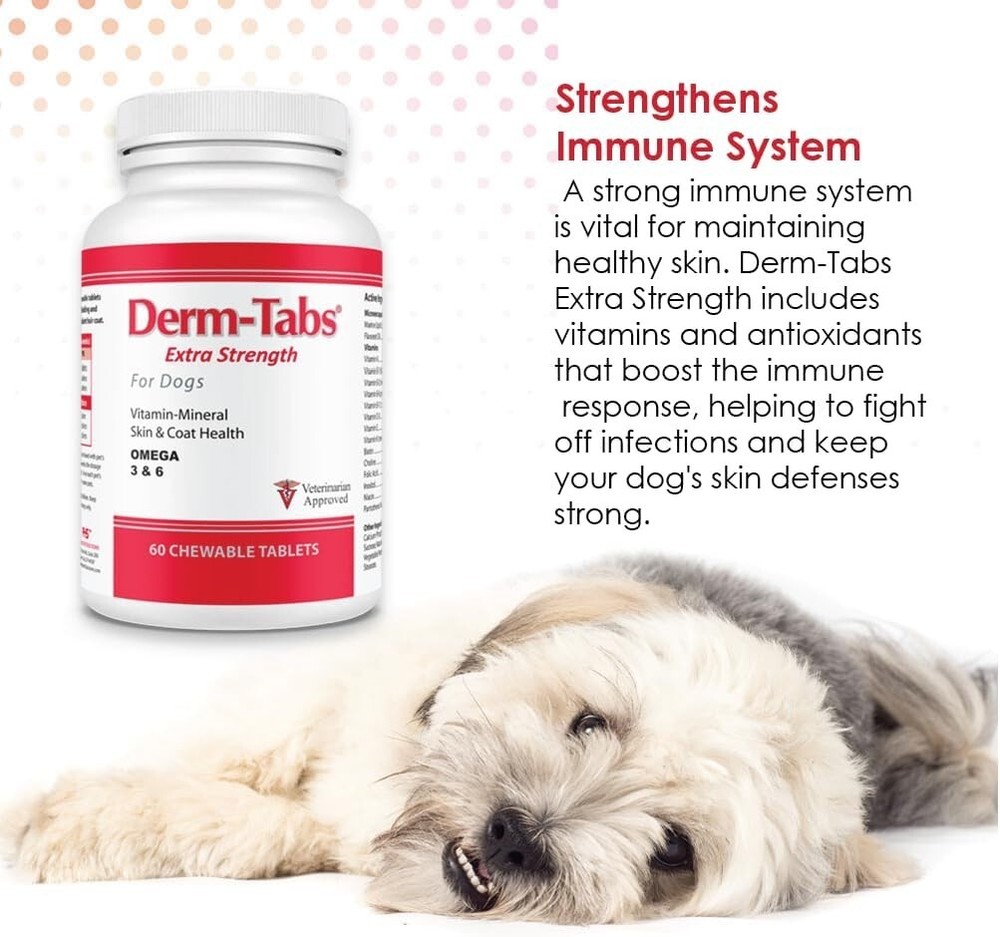 Derm-Tabs Extra Strength for Dogs (60 Chewable Tablets)