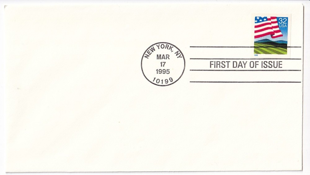 STAMP US SCOTT 2919 "Flag Over Field" 32 CENT 1995 FDC - A
