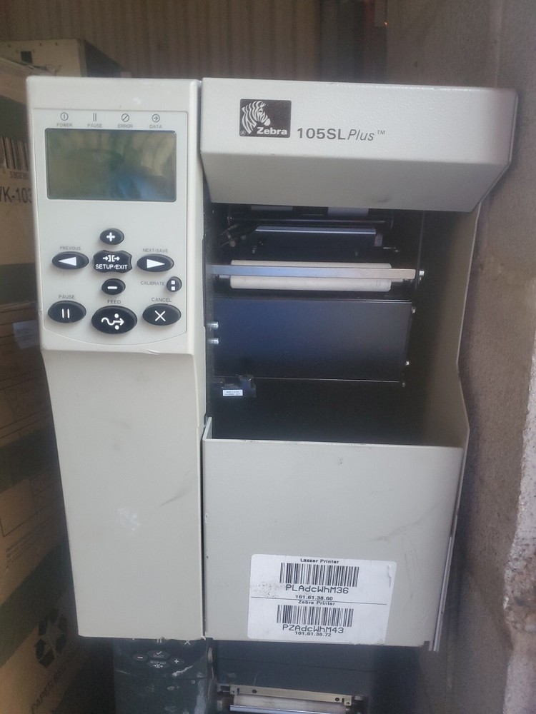 Zebra 105SL Plus Industrial Thermal Printer Label/Barcode Printer