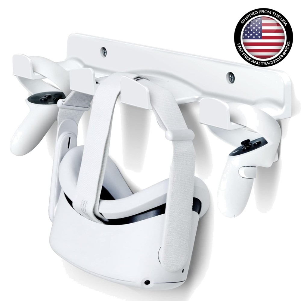 Sturdy VR Headset Wall Mount Hook for All Major VR Systems – Easy Installation
