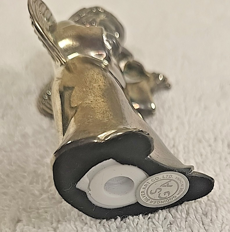 Silver Treasures Godinger Angel Salt & Pepper Shakers w/ Box Figurines