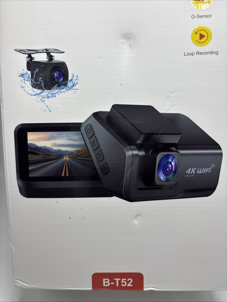 New 4K dashcam WiFi loop recording