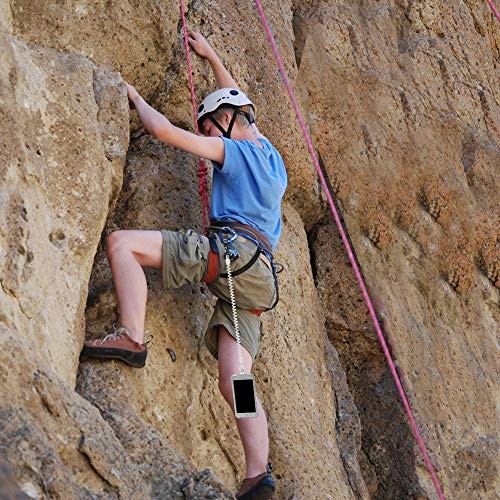 Phone Tether with Patch, Universal Straps 2 Pcak Anchor for Skiing transparent