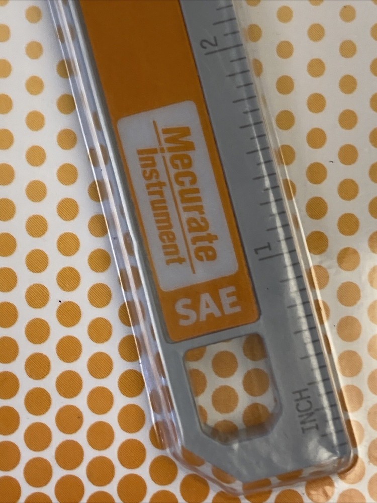 Mecurate Miter Saw Protractor Angle Gauge With Bubble Level New NIB