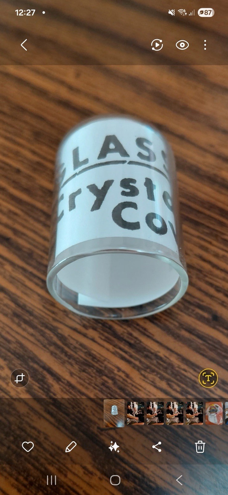 New Glass dome for antique Philmore and other crystal radio detectors