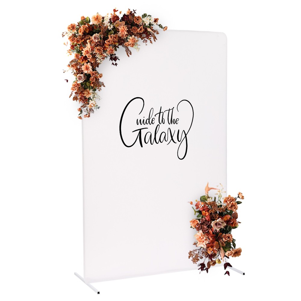 White Wedding Backdrop Stand Rectangle Backdrop Frame Backdrop Stand 1.5*0.5*2m