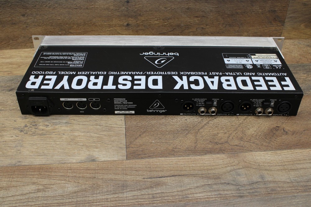 Behringer Automatic Feedback Destroyer Preametric EQ FBQ1000