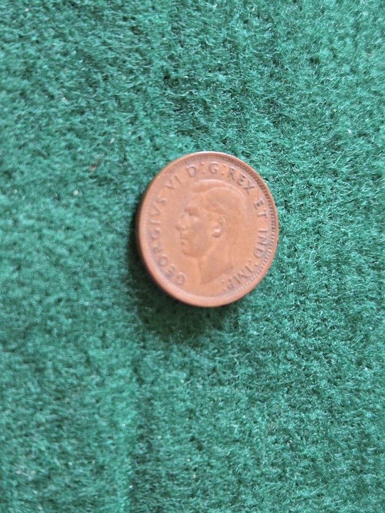 1913 Worn British One Penny