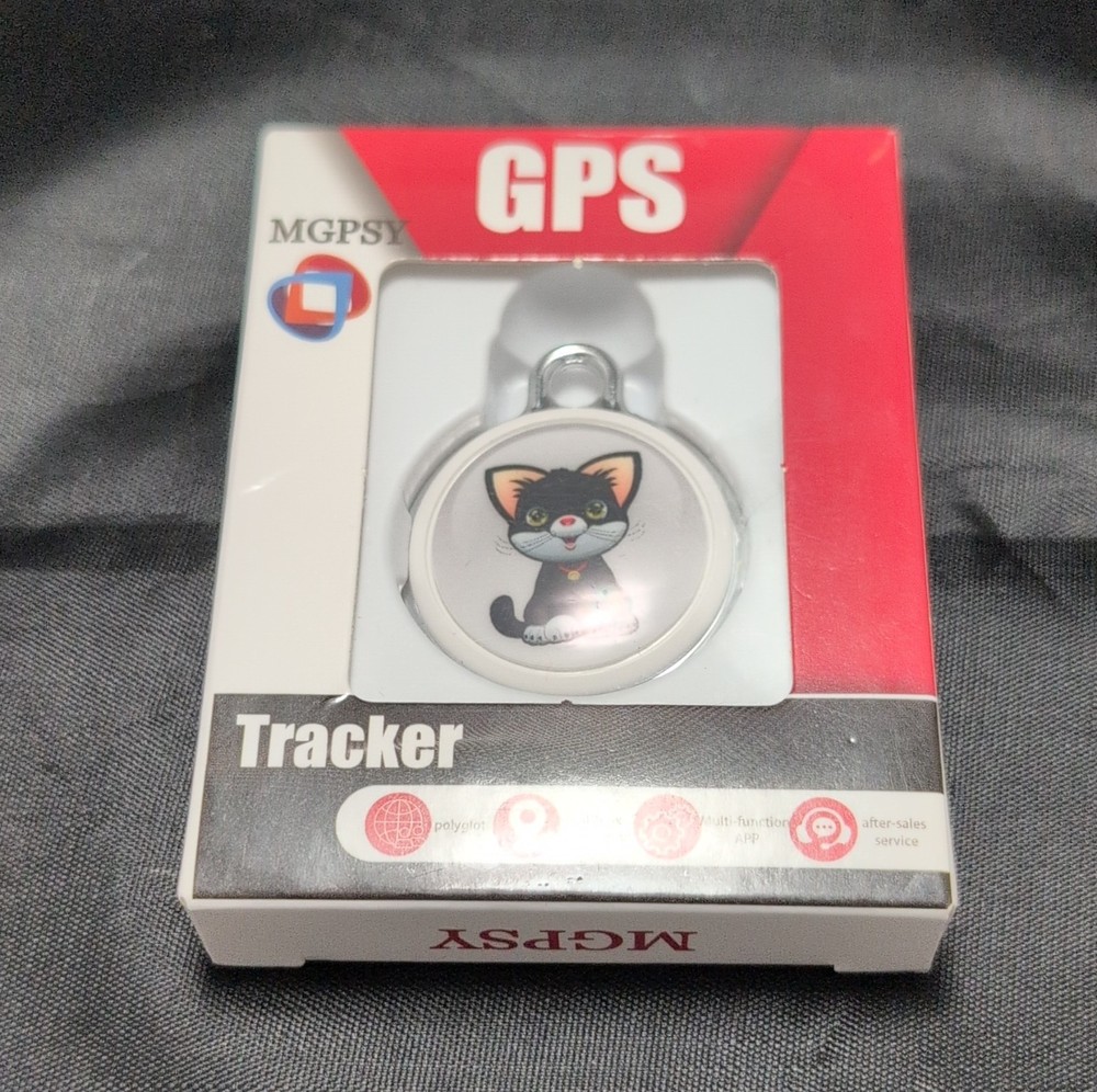 MGPSY GPS Cat Tracker Tag, Real-Time Localization, Android iOS App