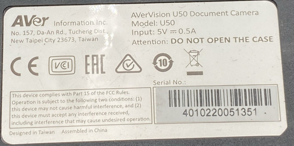 LOT OF 13 AVer AVerVision U50 Document Camera