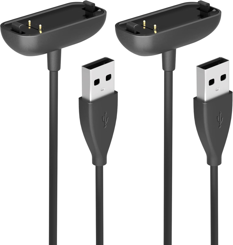 2 Pack Fitbit Inspire 3 Charger USB Cable 3.3Ft Fast Replacement Dock
