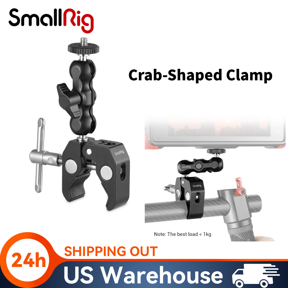 SmallRig Multi-Functional Ballhead Clamp Double Ball Adapter w/Bottom Clamp-2164