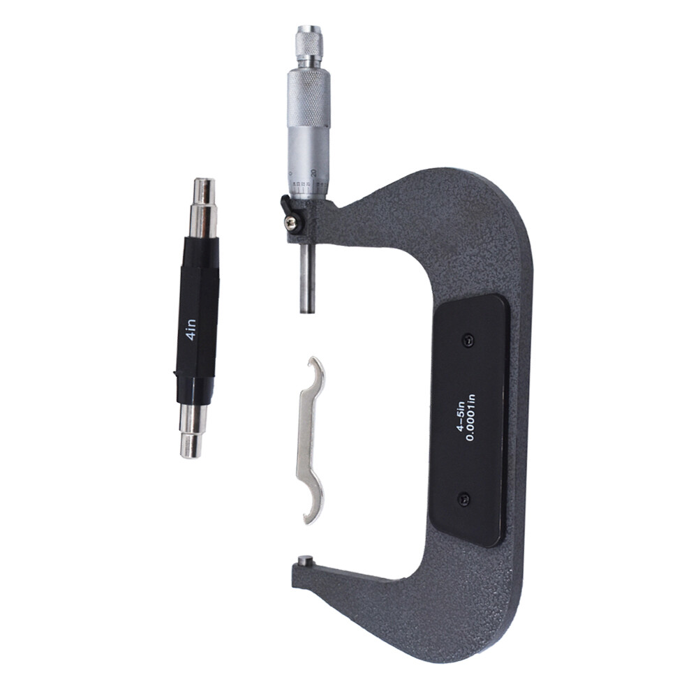 4-5" .0001" Carbide Tipped Precision Micrometer Outside Micrometer