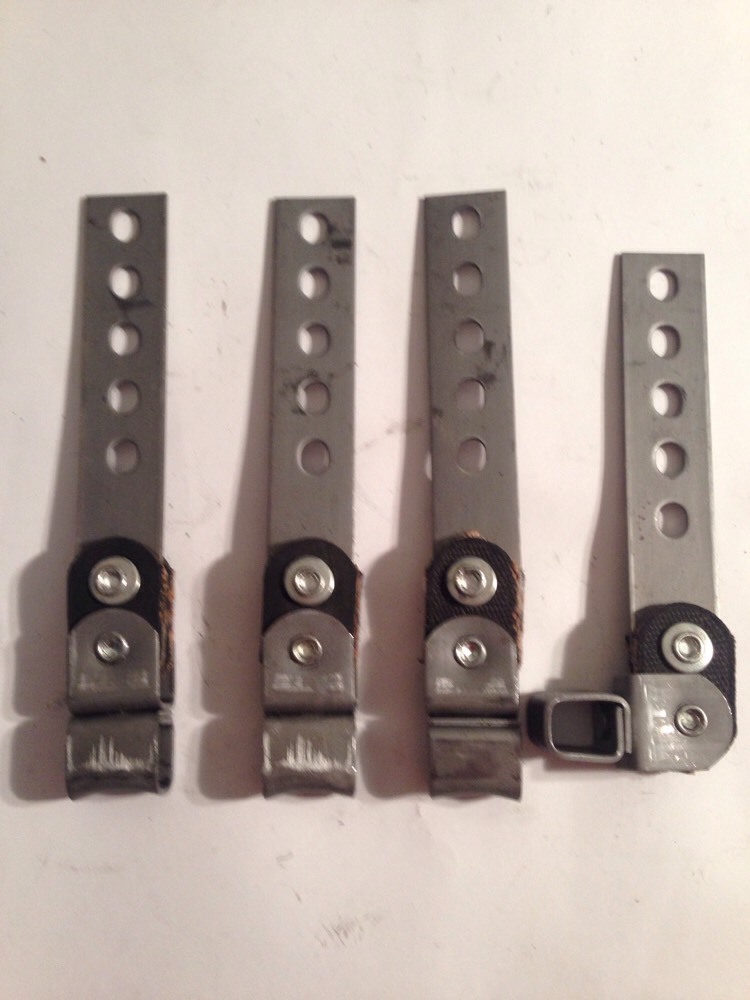 4x UNIVERSAL 360° CLOSED STRAP SWIVEL EXHAUST HANGERS