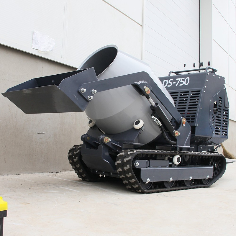 13.5HP Driven Crawler Type Mini Concrete Mixer Truck with B&S Gasoline Engine