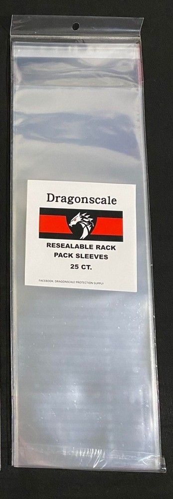 NEW Dragonscale Resealable Rack Pack Sleeves - Two different sizes Mix / Match