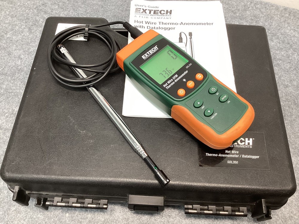 Extech SDL350 Hot Wire Thermo-Anemometer and Datalogger