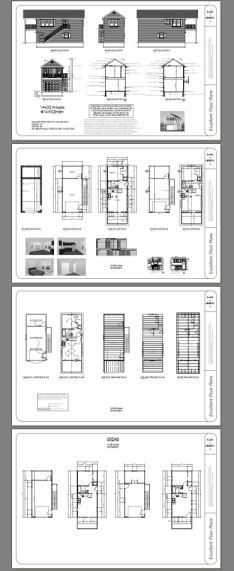 14x32 Tiny House -- 567 sq ft -- PDF FloorPlan -- Model 6H