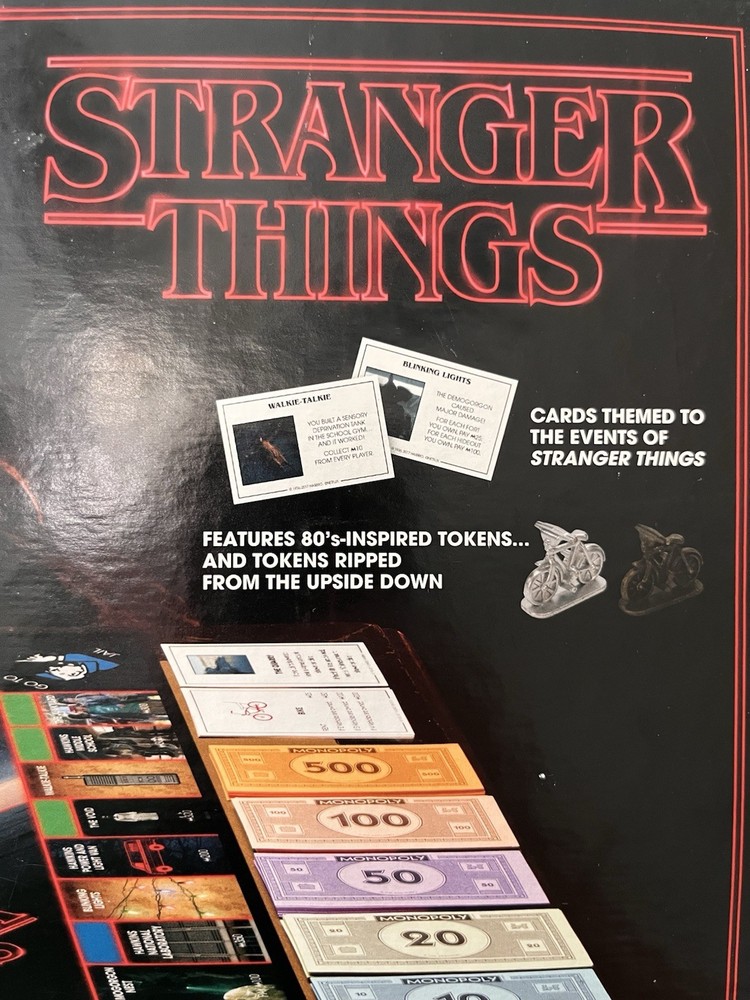 Monopoly Stranger Things Game Netflix 2017 Complete Game