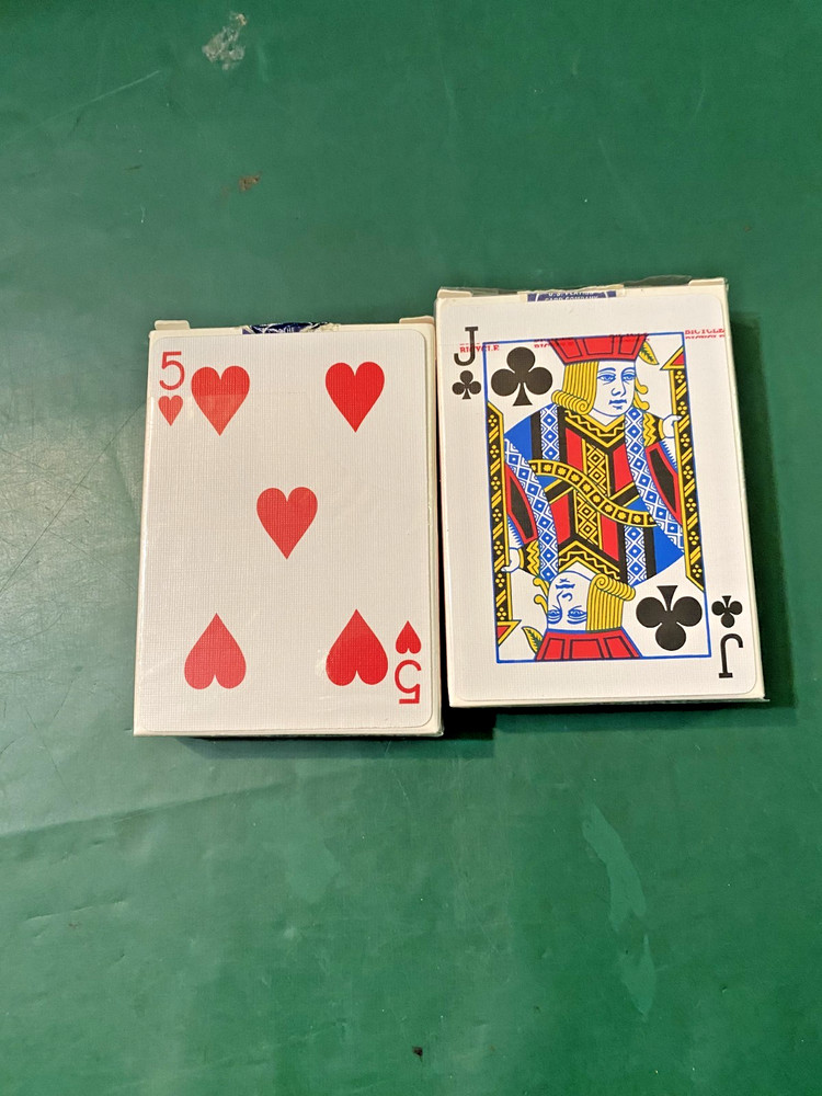 magic force deck one way set 2 two decks red back bicycle cards new