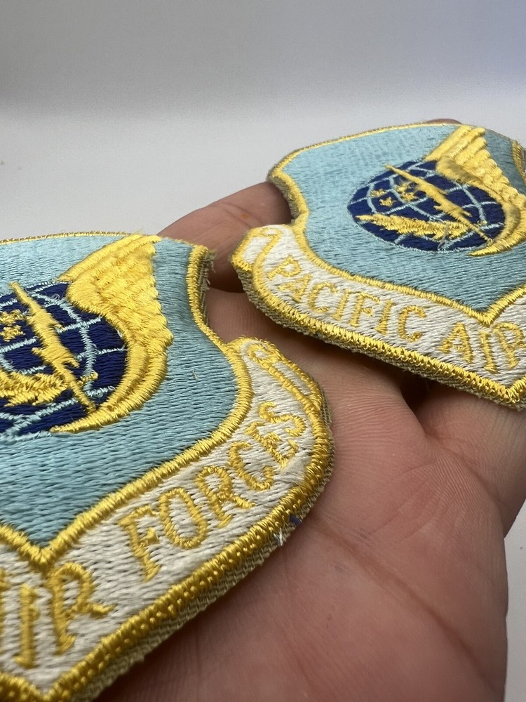 2 US Pacific Air Forces Command USAF Sleeve Patch PACAF Full Color Uniform