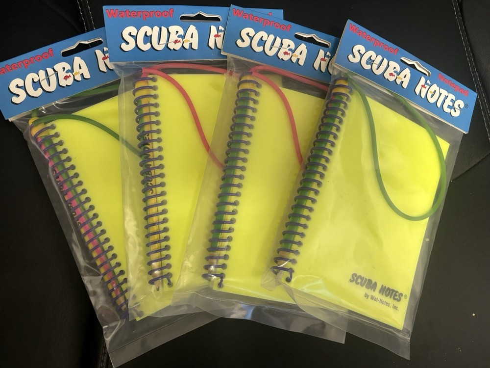 (4) New Waterproof￼, Diving Wet Notes  Notepad Underwater Notebook With Pencil