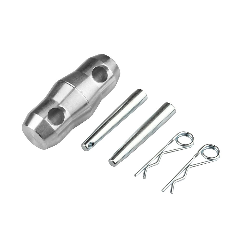 OTTFF 8 Pack Double Ended Conical Truss Coupler with Clips, 8 Sets, Silver
