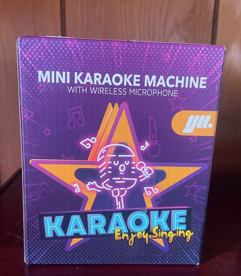 Mini Karaoke Machine for Kids, Bluetooth Speaker with 2 Mics - Great Easter Gift