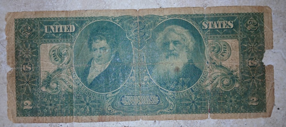 1896 $2 Silver Certificate Educational Note.