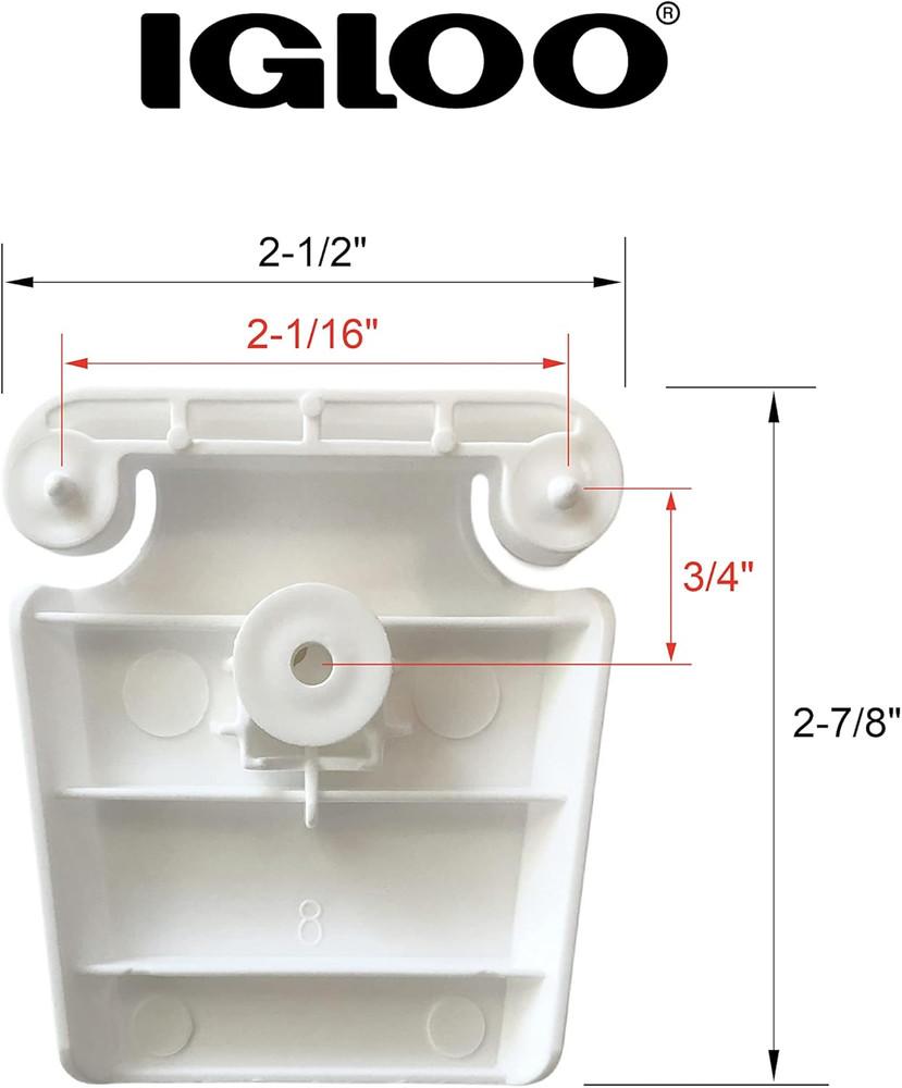 Universal Plastic Latch Closure, White