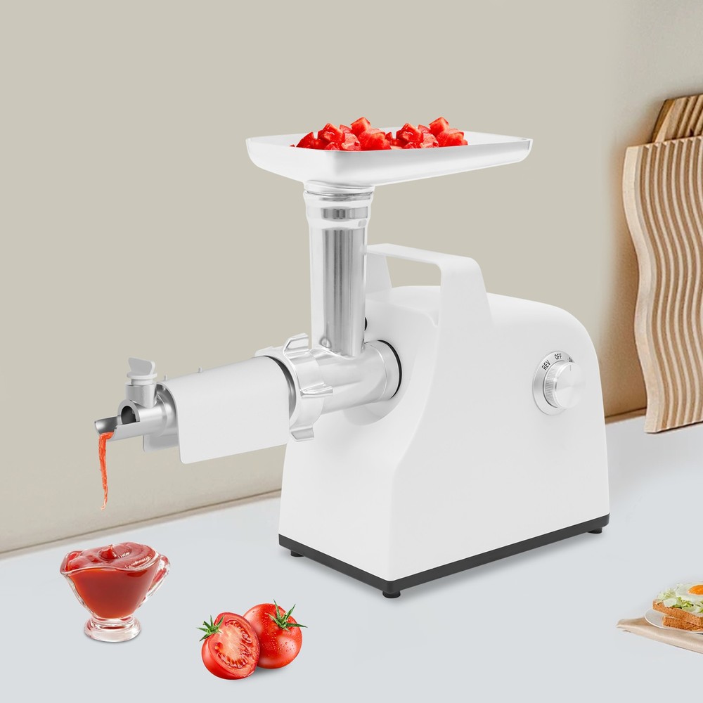 White Electric Tomato Sauce Maker Machine With Reverse Function Food Mill 500W