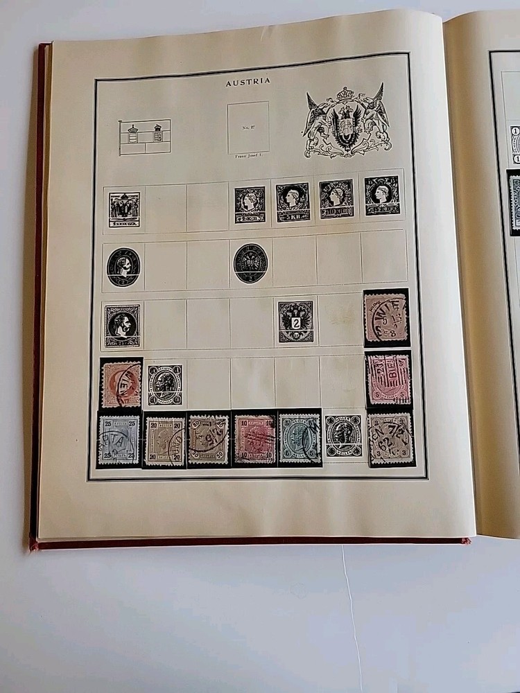 Modern Postage Stamp Album Fully Illustrated 1925 Edition