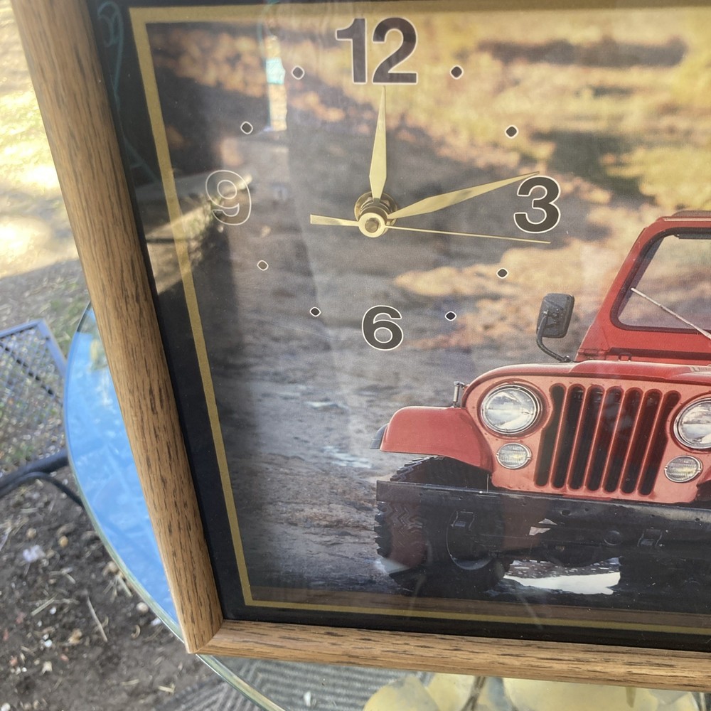 Renegade Jeep Clock