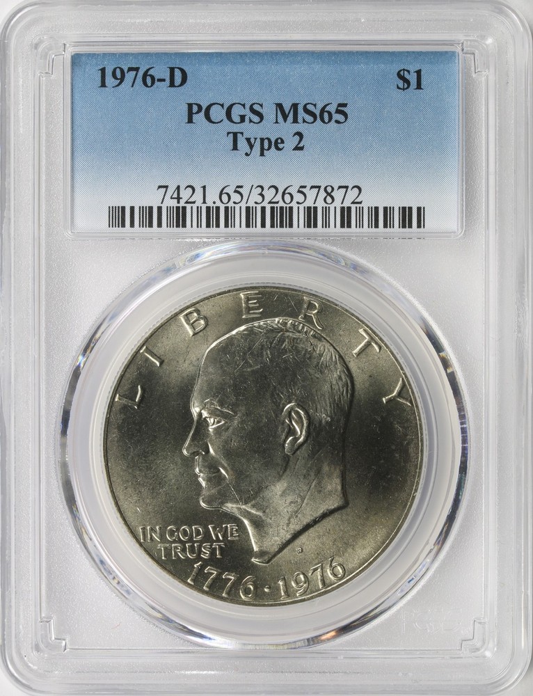 1976-D $1 Eisenhower Dollar PCGS MS65 Type 2