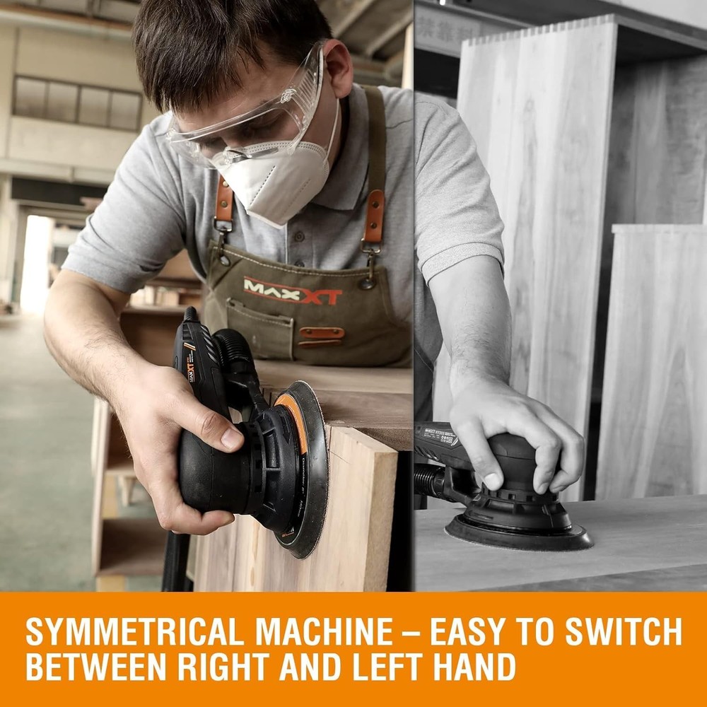 MAXXT Electric 2.5mm Random Orbital Sander Brushless 350W 3A Multi-function V.