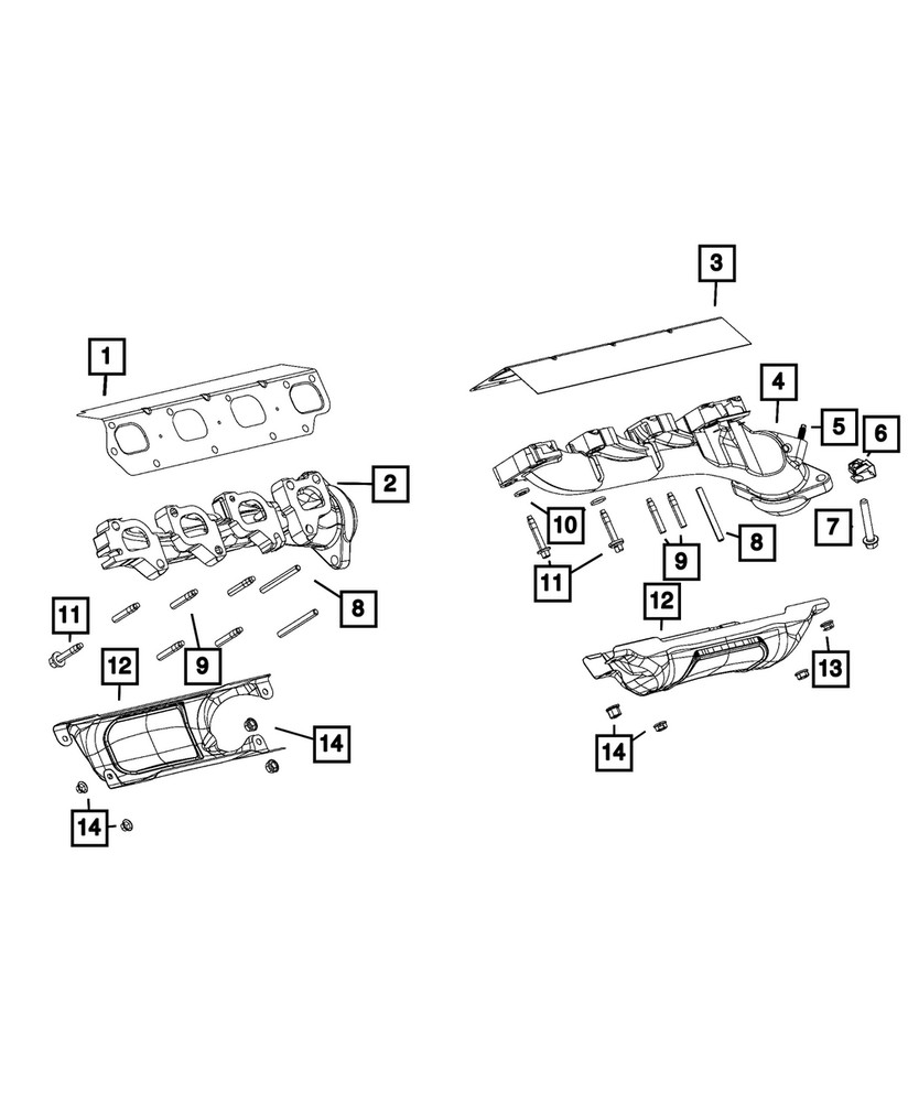 Genuine Mopar Double Ended Stud Mounting Right Side 6511219AA