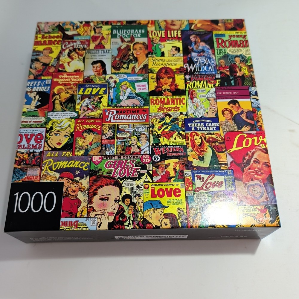 Vintage Romance Comics 1000 Pc Puzzle. Cardinal Spinmaster #6060840 Ships Today
