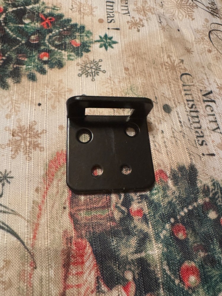 Spring Loaded Gate Latch with Cable and Ring Powder Coated Black New
