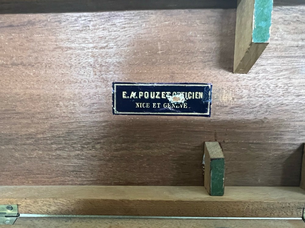 ANTIQUE MONOCULAR MICROSCOPE, 1875