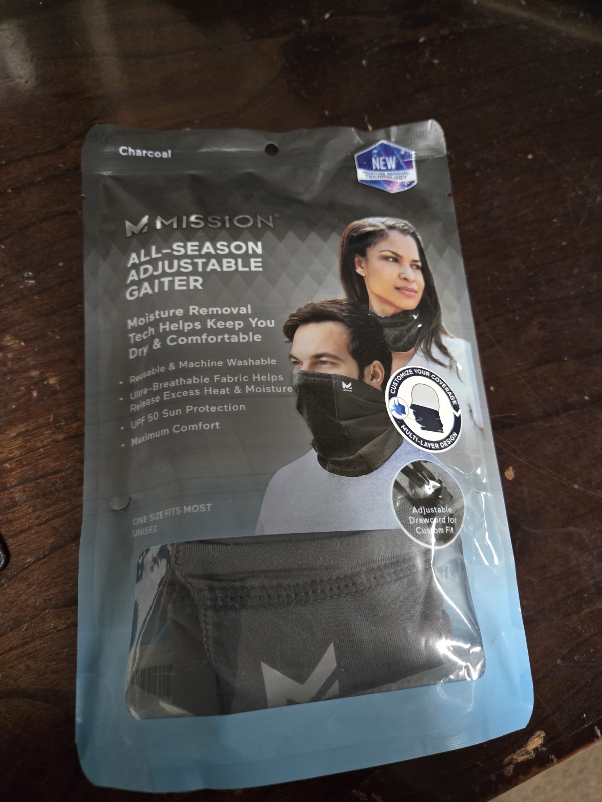 Mission All Season Adjustable Gaiter Charcoal