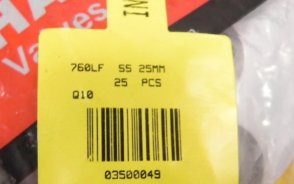 Ham-Let Front ferrule 760LF SS 25mm (25)