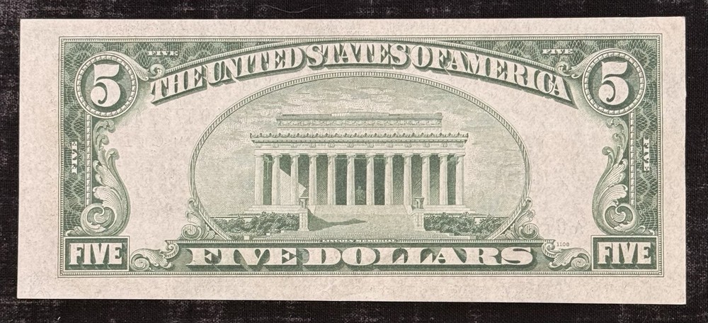 1934 A $5 Silver Certificate • STAR NOTE • Uncirculated */A Block