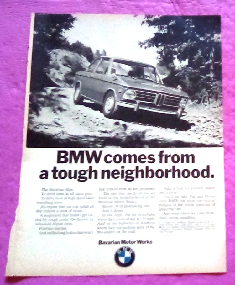 1970 BMW Automobile print ad