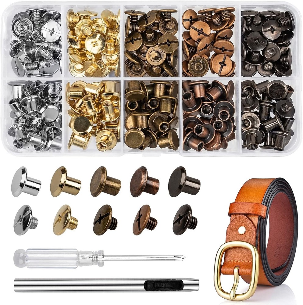 Chicago Screws Assorted Rivets For Leather Crafting
