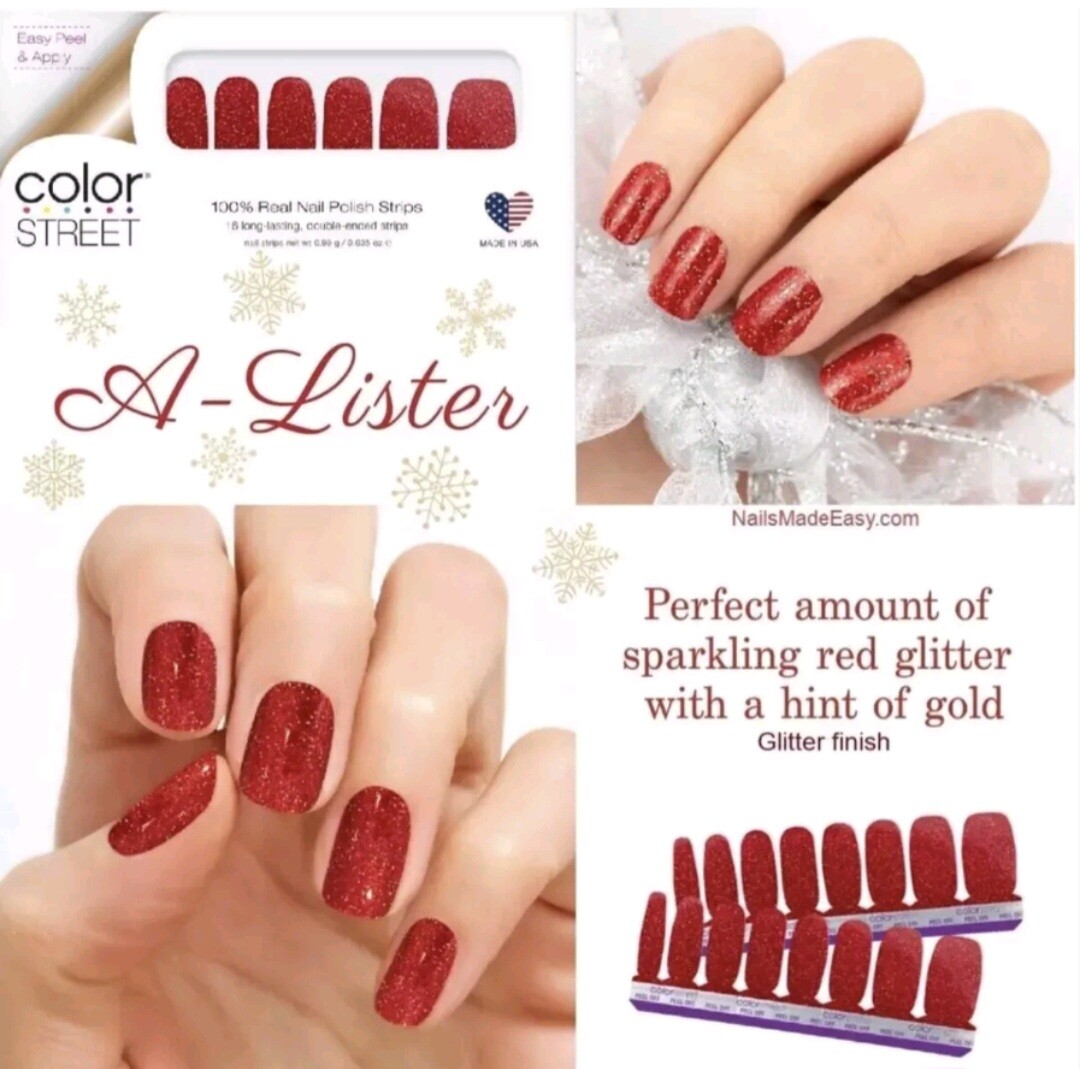 Color Street Nail Strips ~ A-L ~ GLITTER, GLITTERS, SHIMMERS ~ various styles